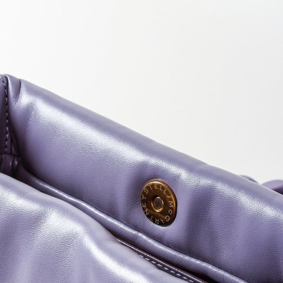 Stella McCartney Puffy Frayme Shoulder Bag in Grape - Picture 10 of 15